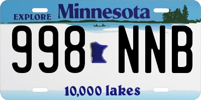 MN license plate 998NNB