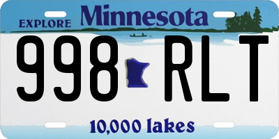 MN license plate 998RLT