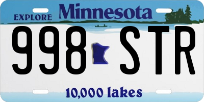 MN license plate 998STR