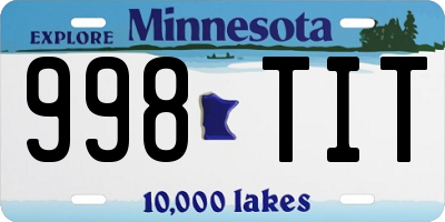 MN license plate 998TIT