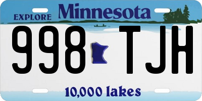 MN license plate 998TJH