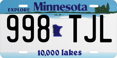 MN license plate 998TJL