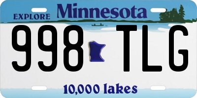 MN license plate 998TLG