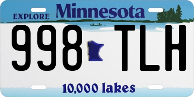 MN license plate 998TLH