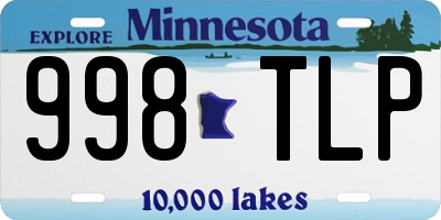 MN license plate 998TLP