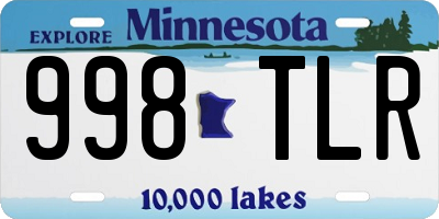 MN license plate 998TLR