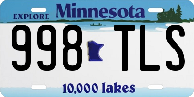 MN license plate 998TLS