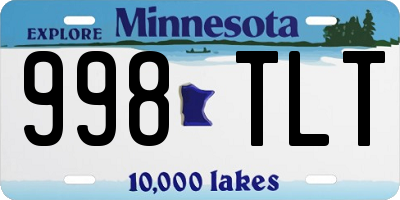 MN license plate 998TLT