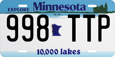 MN license plate 998TTP