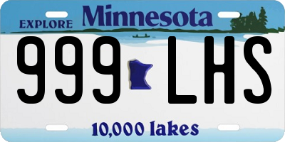 MN license plate 999LHS