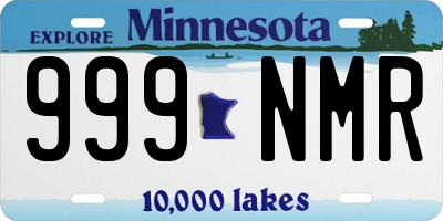 MN license plate 999NMR