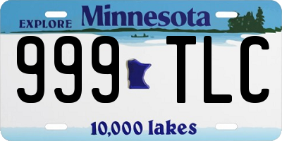 MN license plate 999TLC