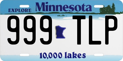 MN license plate 999TLP