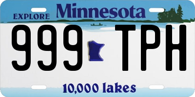 MN license plate 999TPH