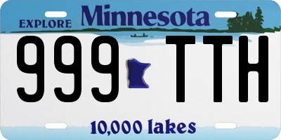 MN license plate 999TTH