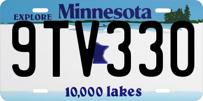 MN license plate 9TV330