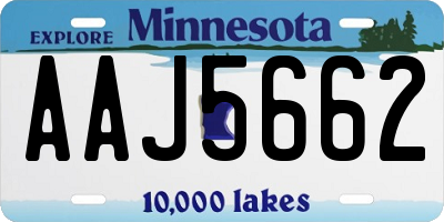 MN license plate AAJ5662