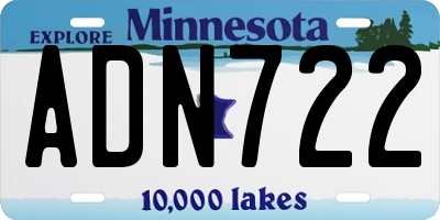 MN license plate ADN722