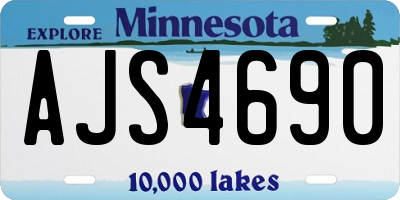 MN license plate AJS4690