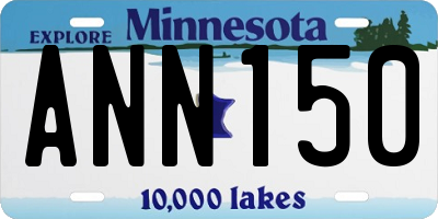 MN license plate ANN150