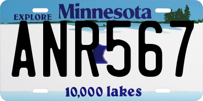 MN license plate ANR567