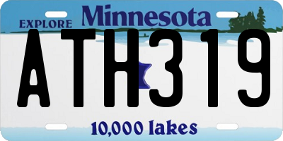 MN license plate ATH319