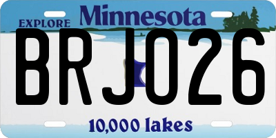 MN license plate BRJO26