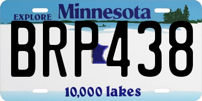 MN license plate BRP438