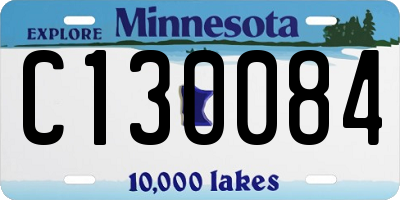 MN license plate C130084