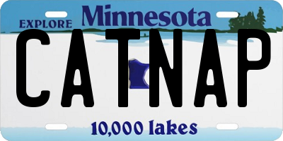 MN license plate CATNAP