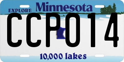 MN license plate CCP014