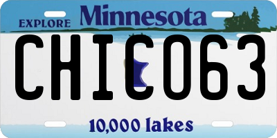 MN license plate CHICO63