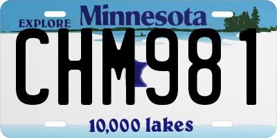 MN license plate CHM981