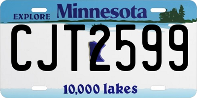 MN license plate CJT2599