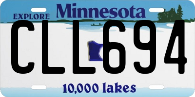 MN license plate CLL694