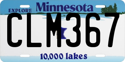 MN license plate CLM367