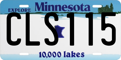 MN license plate CLS115