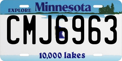 MN license plate CMJ6963