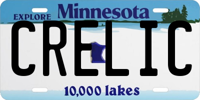 MN license plate CRELIC