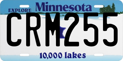 MN license plate CRM255