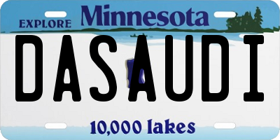 MN license plate DASAUDI