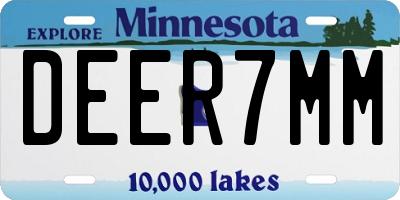 MN license plate DEER7MM