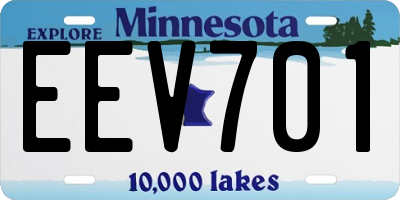 MN license plate EEV701