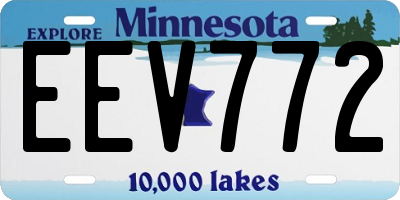 MN license plate EEV772