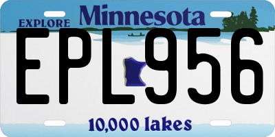 MN license plate EPL956