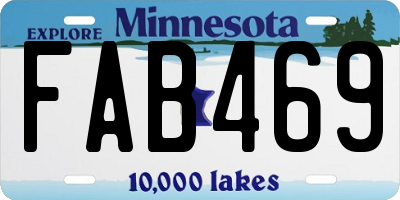MN license plate FAB469