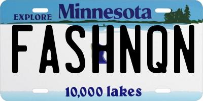 MN license plate FASHNQN