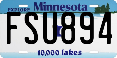 MN license plate FSU894