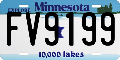 MN license plate FV9199