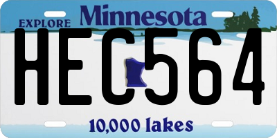 MN license plate HEC564